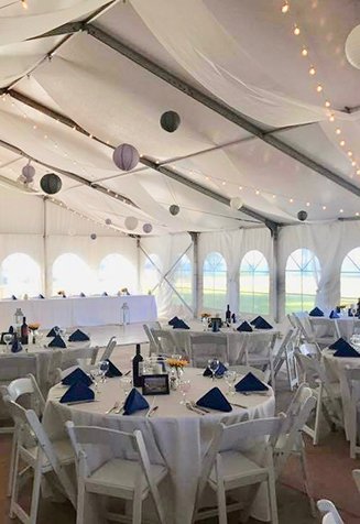 Southwest Michigan Tented Wedding and Event Venue overlooking Lake Michigan